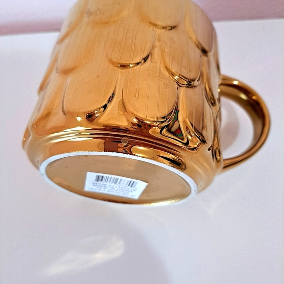 STARBUCKS Gold Mermaid Scales Mug - Picture 3 of 4